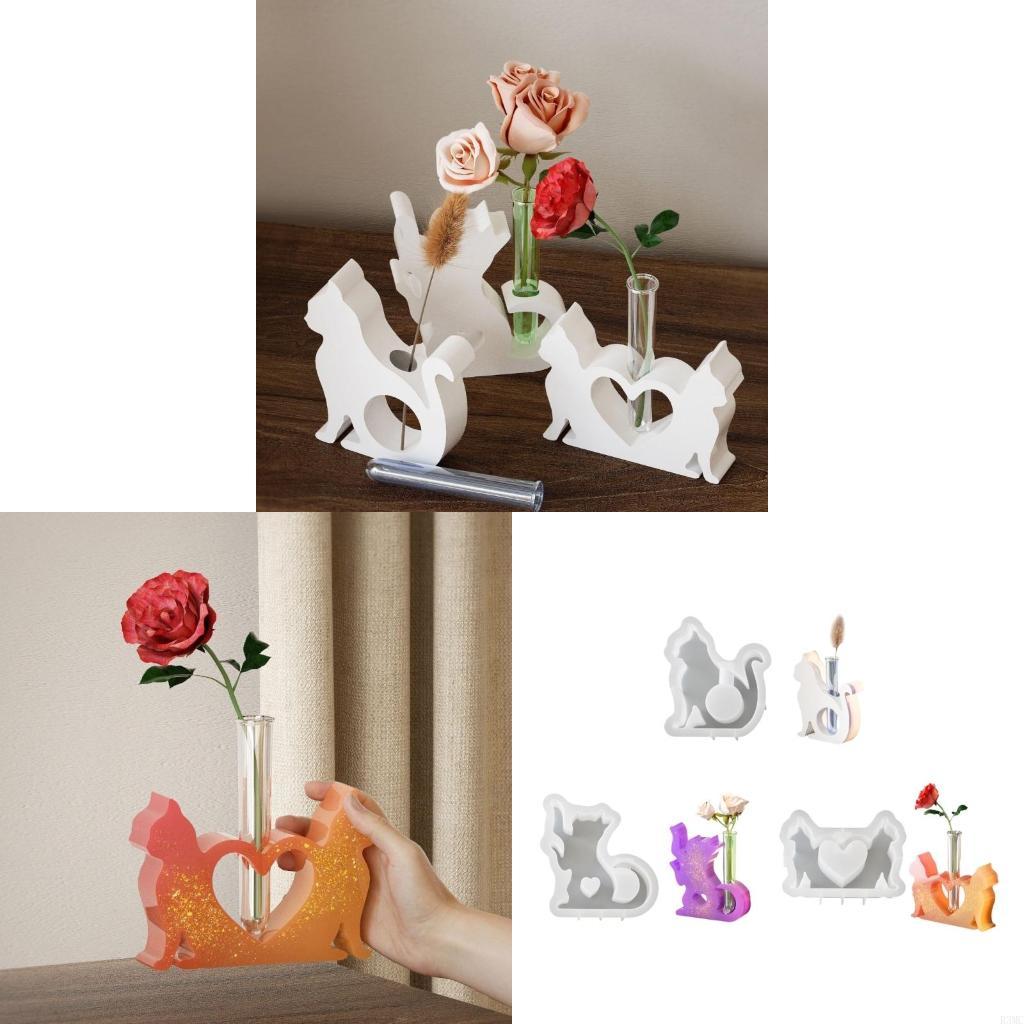 Potsticker Mold - R3MC Silikon Reçine Kalıpları Kediler Bitki
