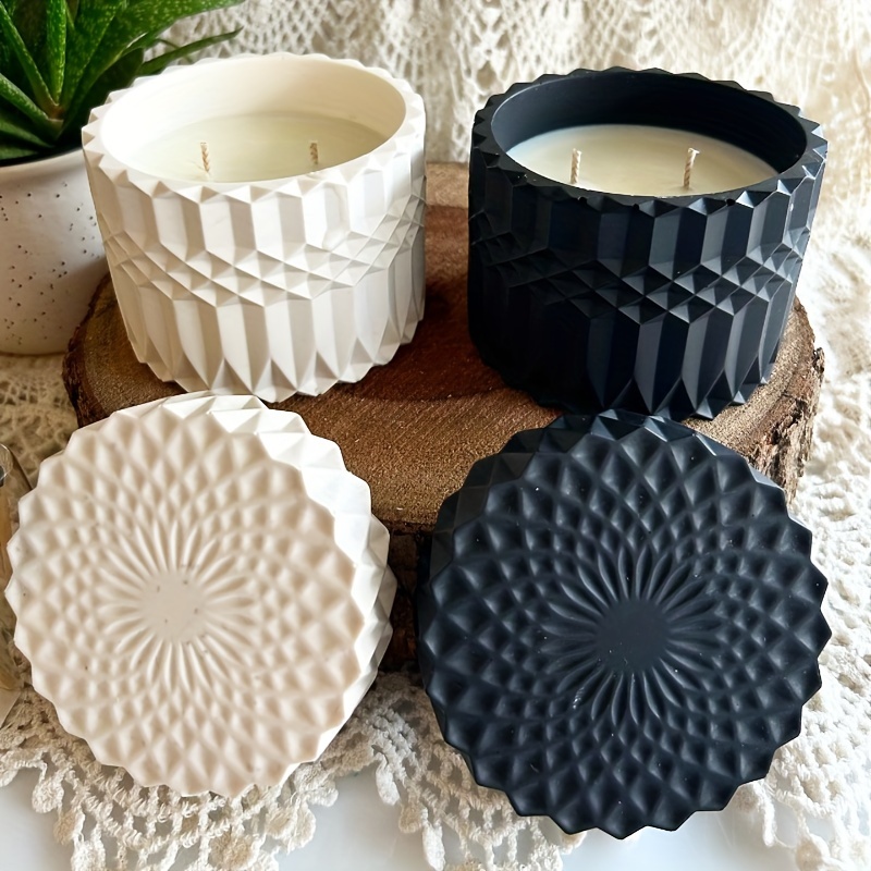 Potsticker Mold - 1 takım Dalgalanma Mum Fincan Reçine